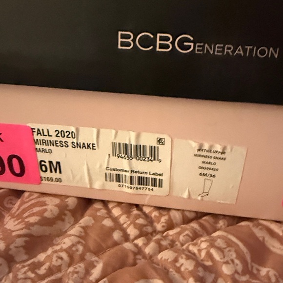 BCBGeneration Marlo Snake Print Boots - Picture 5 of 5